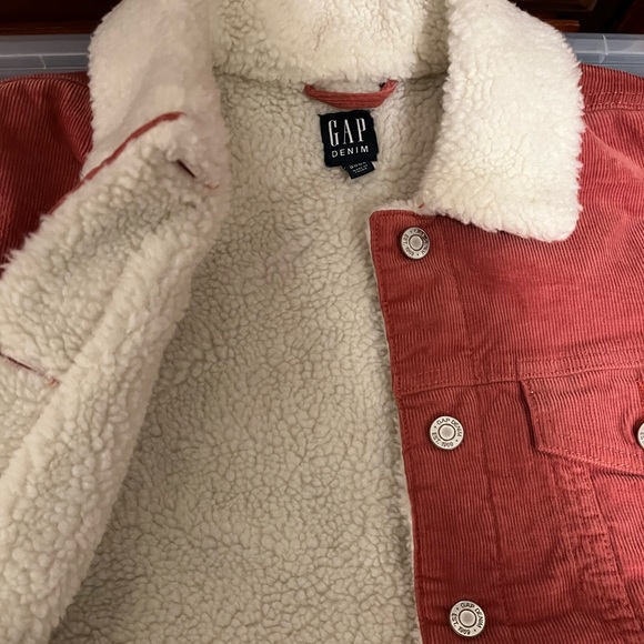GAP CORDUROY SHERPA LINED JACKET - Picture 3 of 5